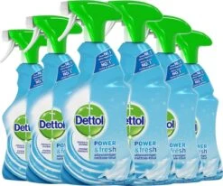 Dettol - Power & Fresh - Allesreiniger Spray - Katoenfris - 6 X 500 Ml