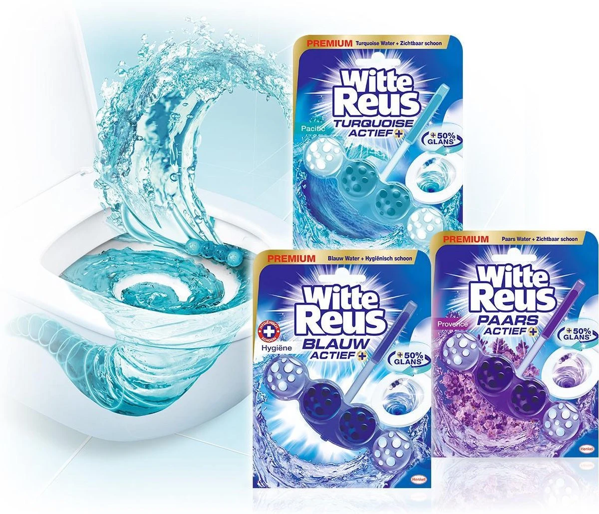 Witte Reus Paars Actief Toiletblok - Lavendel - WC Blokjes Voordeelverpakking - 10 Stuks - Afbeelding 7