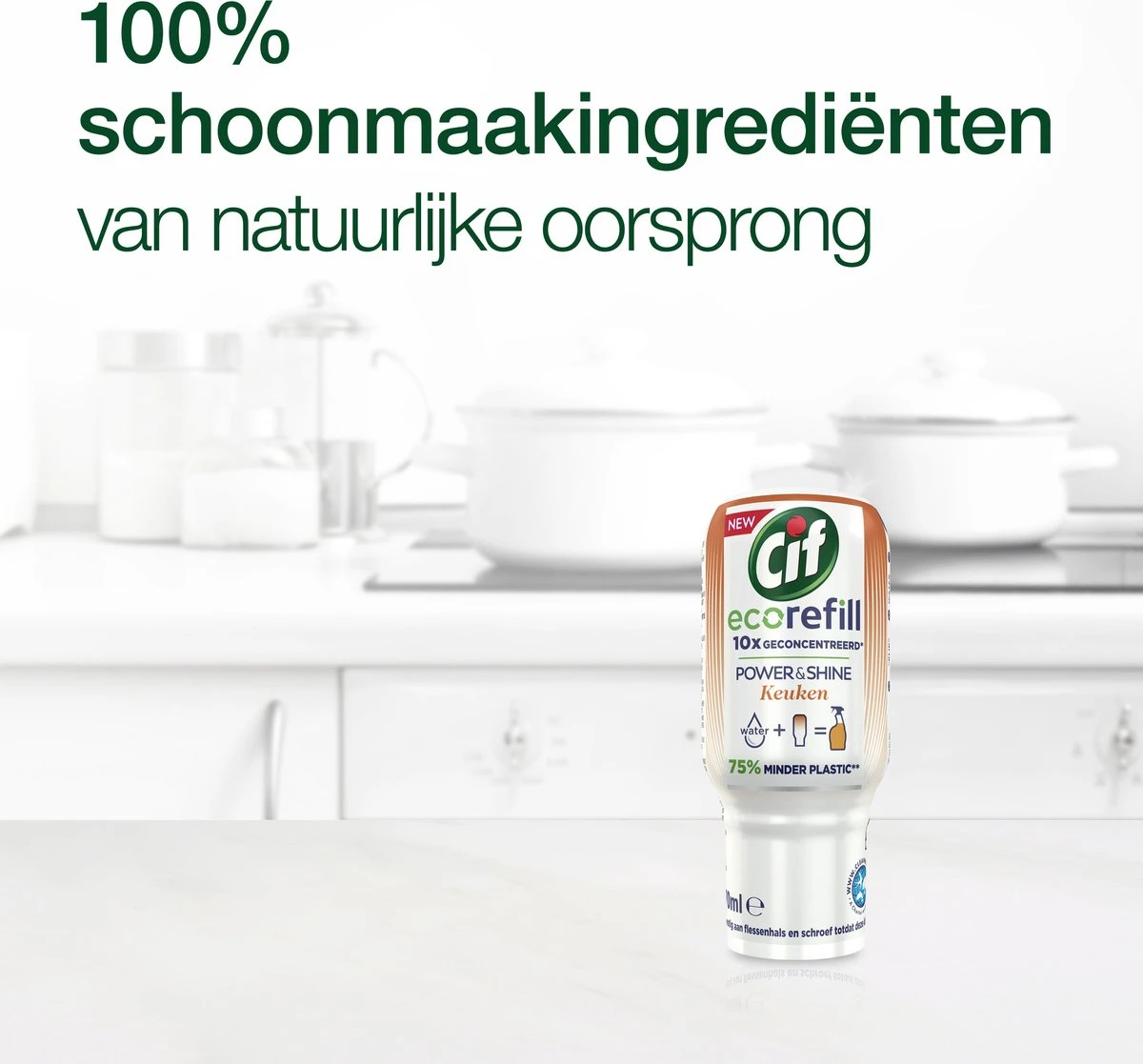 Cif CleanBoost Power & Shine Keuken Spray - 6 X 750 Ml - Voordeelverpakking - Afbeelding 7