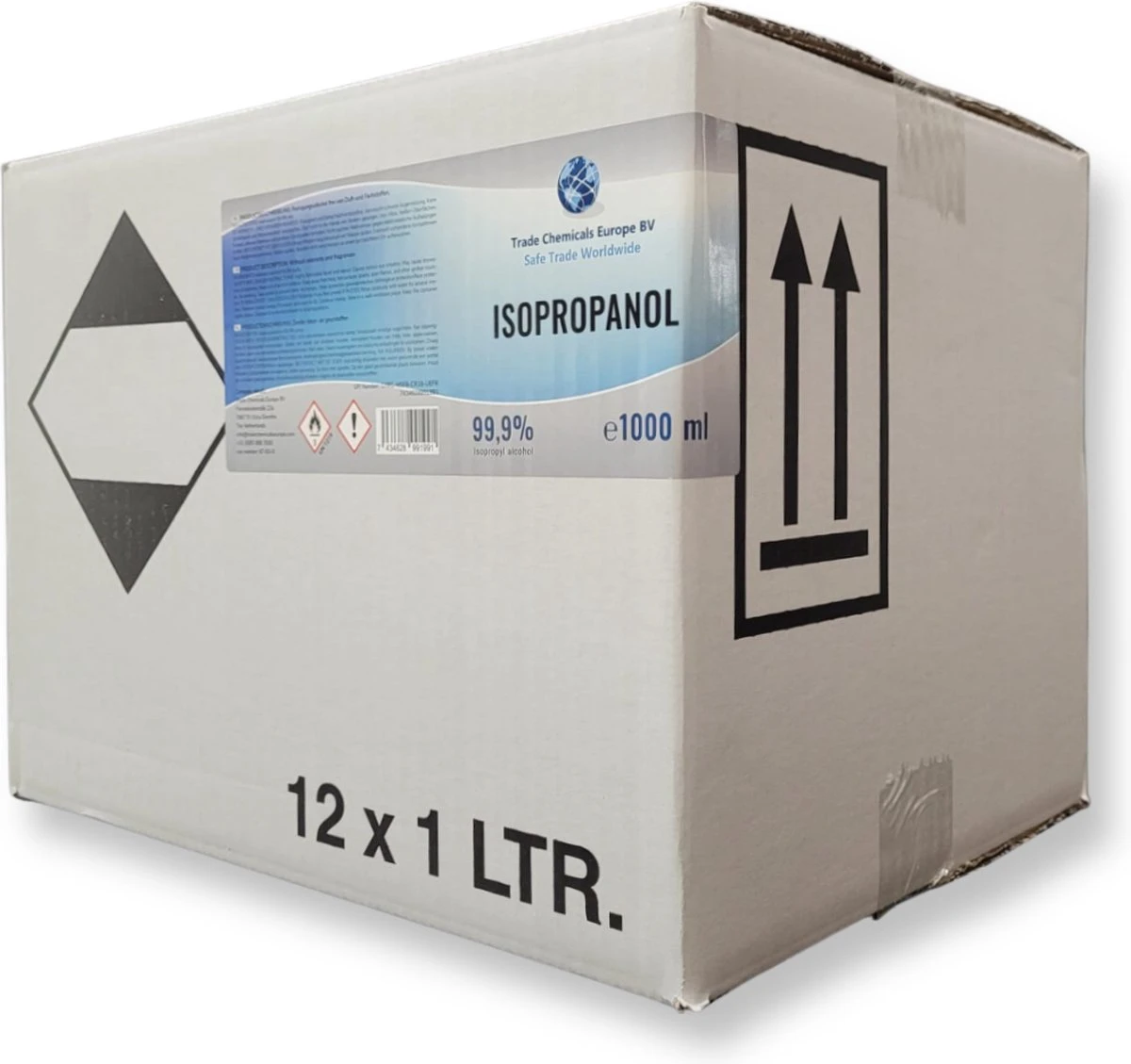 TCE - Isopropanol - Isopropyl-alcohol - IPA - 99,9% Zuiver - 1 Liter - Afbeelding 2