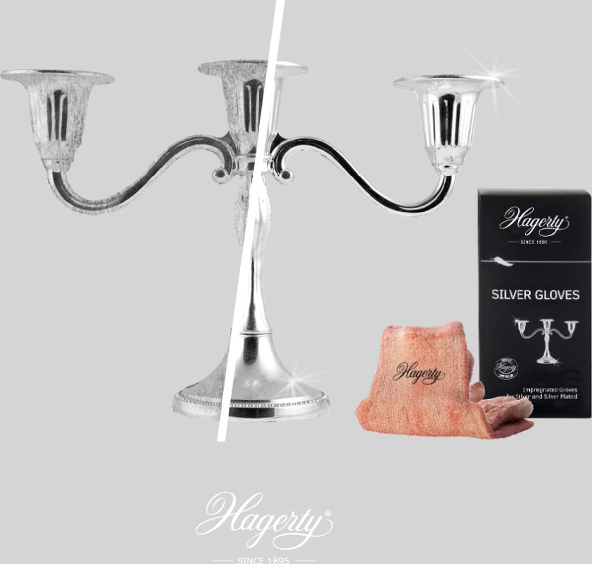 Hagerty Silver Gloves - Geïmpregneerde Handschoenen Voor Het Reinigen Van Zilver En Verzilverde Items - Afbeelding 5