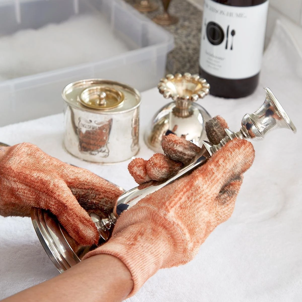 Hagerty Silver Gloves - Geïmpregneerde Handschoenen Voor Het Reinigen Van Zilver En Verzilverde Items - Afbeelding 2