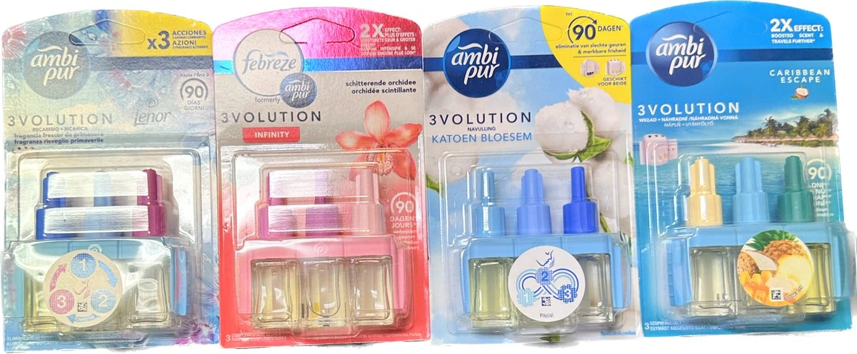 Ambi Pur 3Volution Navullingen Mix Pakket