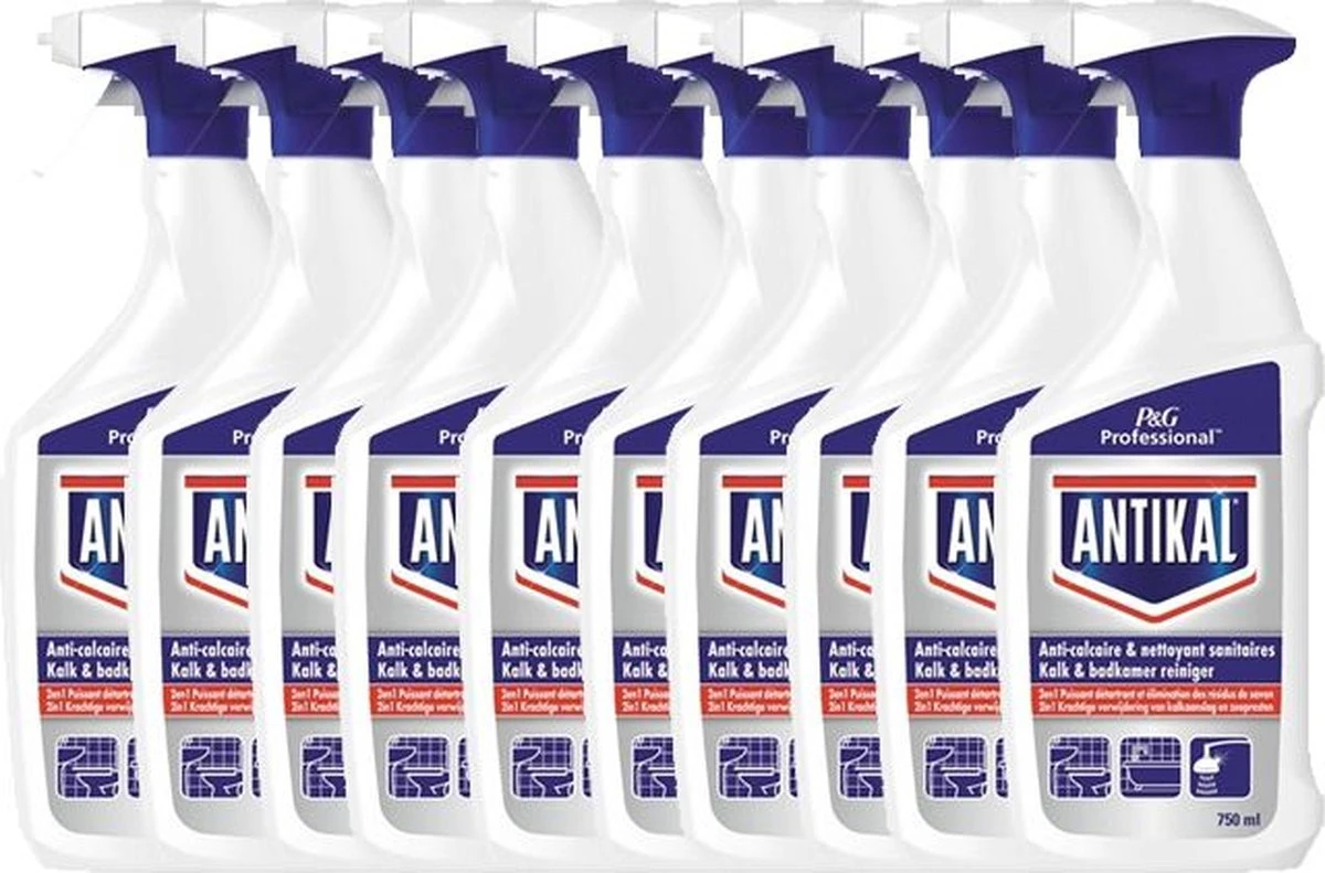 Antikal Kalkreiniger - Badkamerreiniger - 10x 750ml