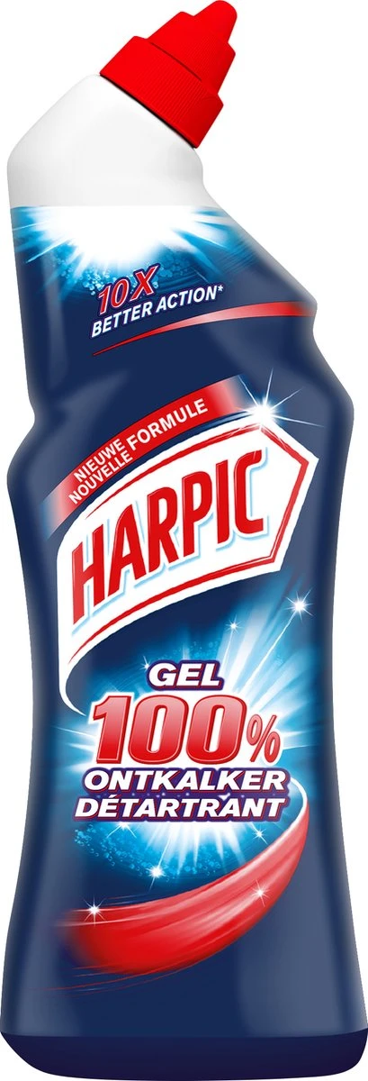 Harpic WC-reiniger Gel 100% Ontkalker- 750ml X6 - Afbeelding 2