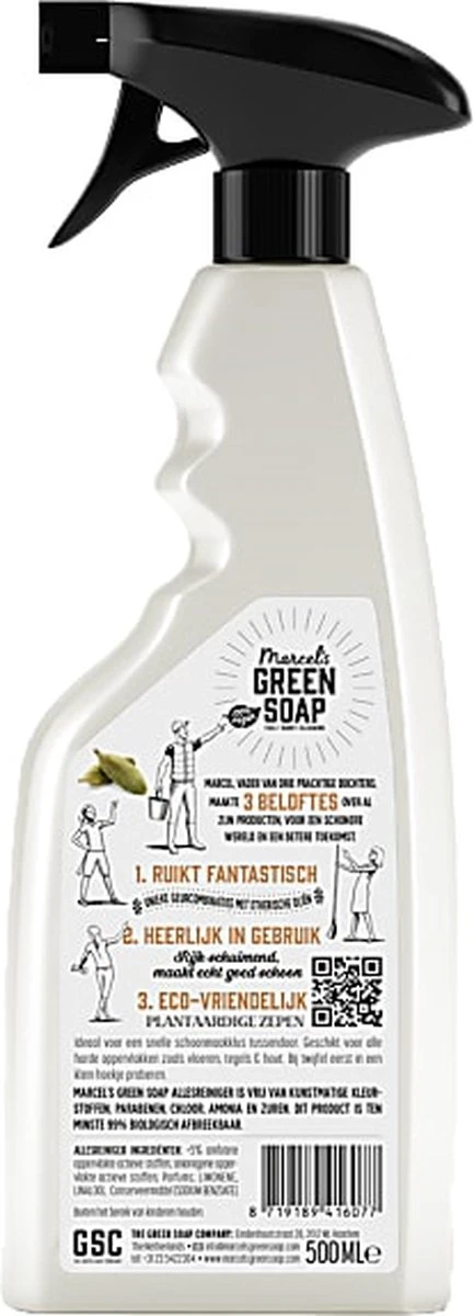 Marcel's Green Soap Allesreiniger Spray - Sandelhout & Kardemom - 500ML - Afbeelding 3