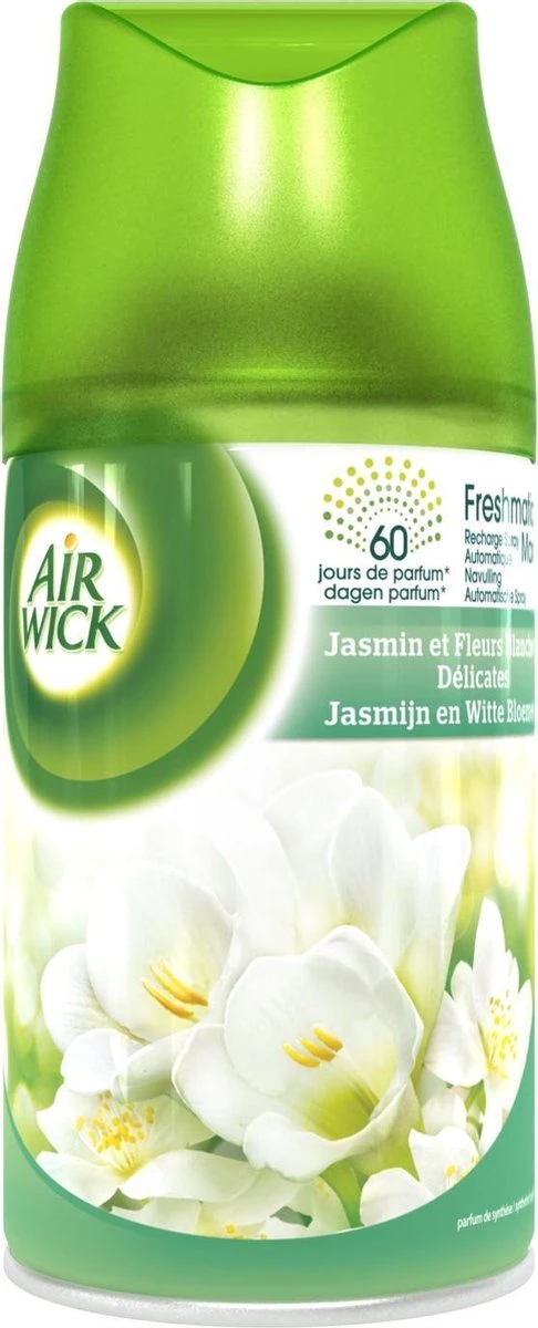 Air Wick Luchtverfrisser Navulling Freshmatic Jasmijn & Witte Bloemen 6 X 250 Ml - Afbeelding 2