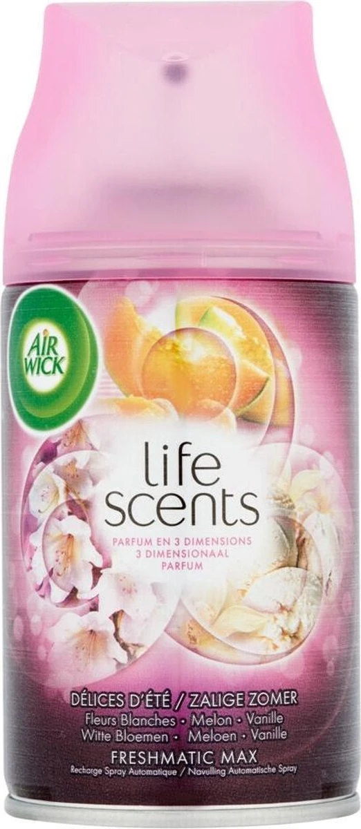 Air Wick Freshmatic Automatische Spray Luchtverfrisser - Life Scents Zalige Zomer - Navulling 250ml X6 - Afbeelding 2