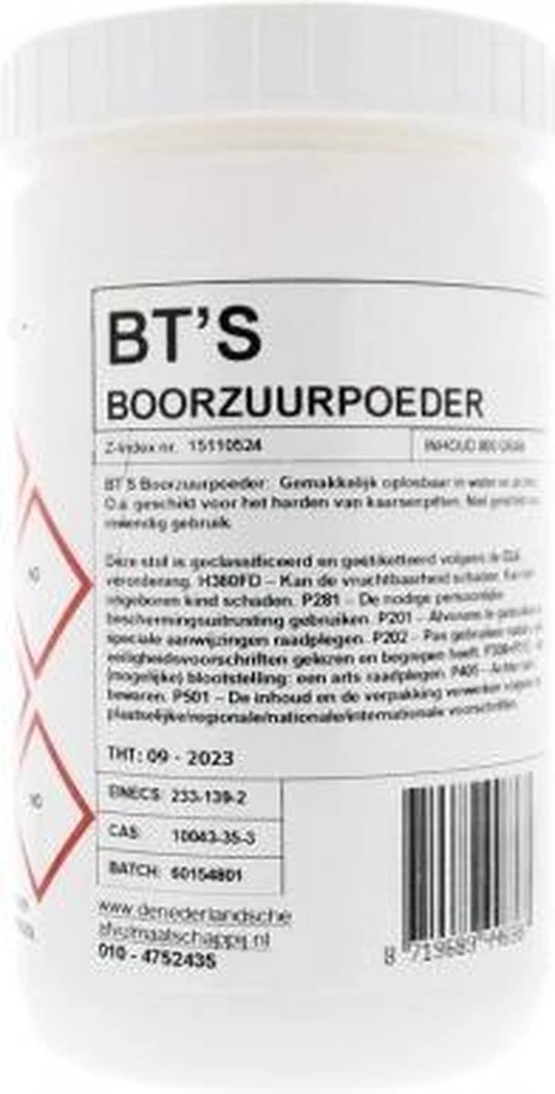 Boorzuurpoeder 800 Gr - Afbeelding 3