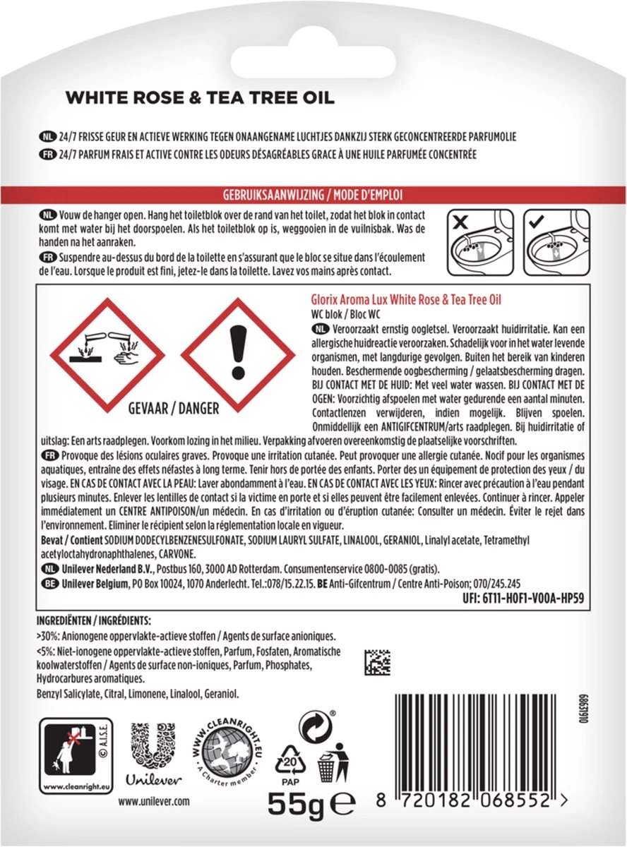 Glorix Aroma Lux Dahlia Flower & Dragonfruit - 9 Toiletblokken - Halfjaarbox - Voordeelverpakking - Afbeelding 4