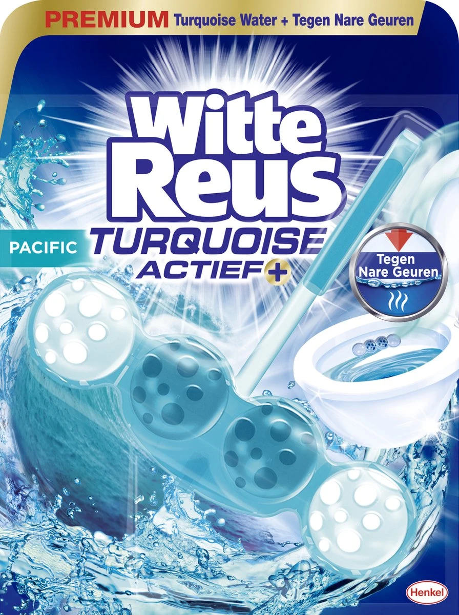 Witte Reus Turquoise Actief Toiletblok - Pacific - WC Blokjes Voordeelverpakking - 10 Stuks - Afbeelding 2