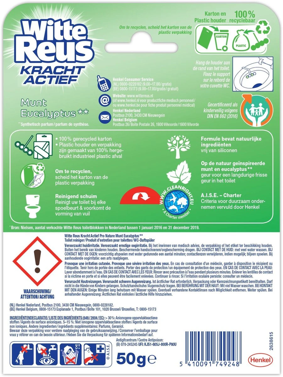 Witte Reus Pro Nature Munt Eucalyptus - 10 Stuks - Afbeelding 7