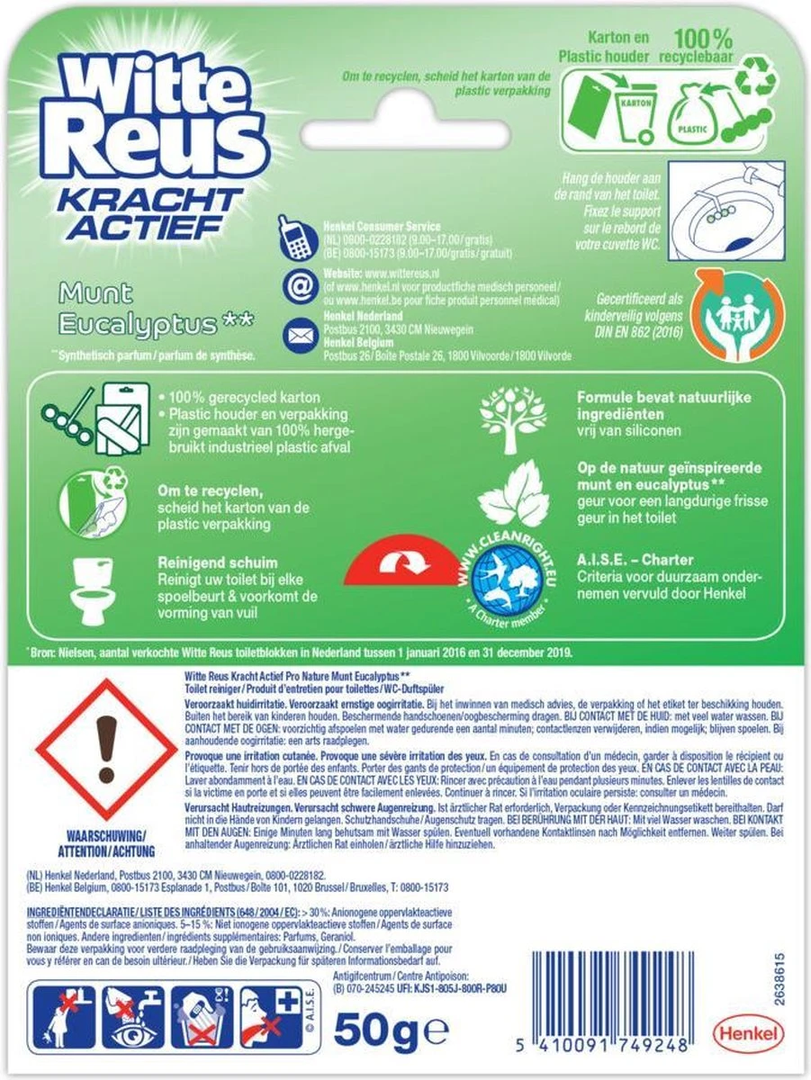 Witte Reus Pro Nature Munt Eucalyptus - 10 Stuks - Afbeelding 12