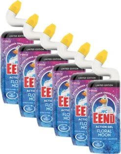 WC Eend Toiletreiniger Action Gel Floral Moon - 6x 750 Ml - Voordeelverpakking